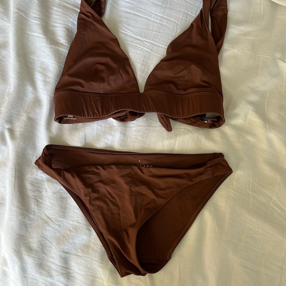 Everlane bikini—amber brown color size small